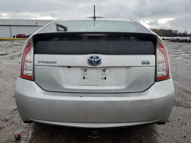 JTDKN3DUXC1543072 - 2012 TOYOTA PRIUS SILVER photo 6