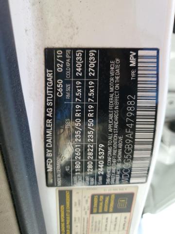 WDCGG5GB9AF479882 - 2010 MERCEDES-BENZ GLK 350 WHITE photo 13