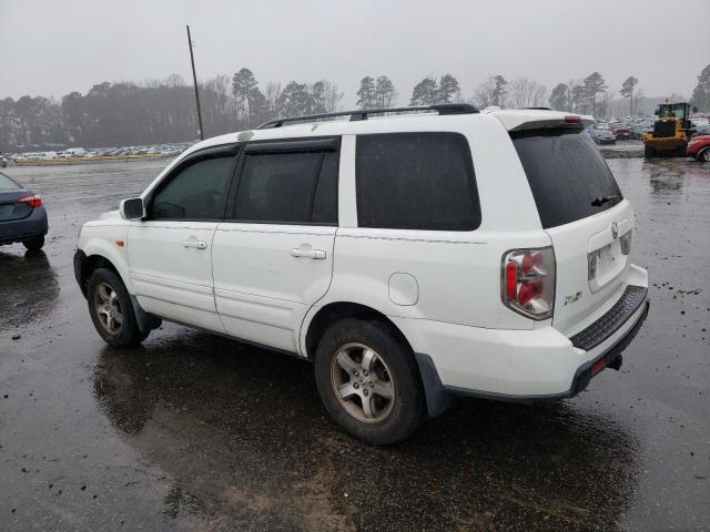 5FNYF28696B002782 - 2006 HONDA PILOT EX WHITE photo 2