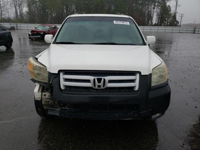 5FNYF28696B002782 - 2006 HONDA PILOT EX WHITE photo 5