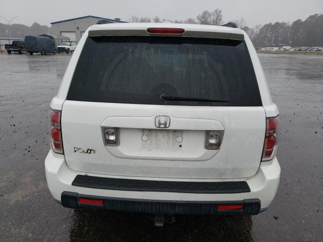 5FNYF28696B002782 - 2006 HONDA PILOT EX WHITE photo 6