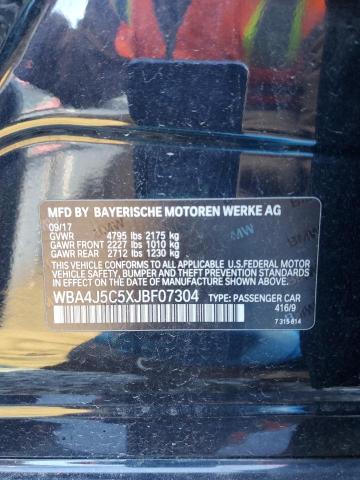 WBA4J5C5XJBF07304 - 2018 BMW 440I GRAN COUPE BLACK photo 12