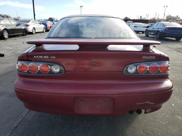 1YVGE31B9P5112868 - 1993 MAZDA MX-6 LS RED photo 6