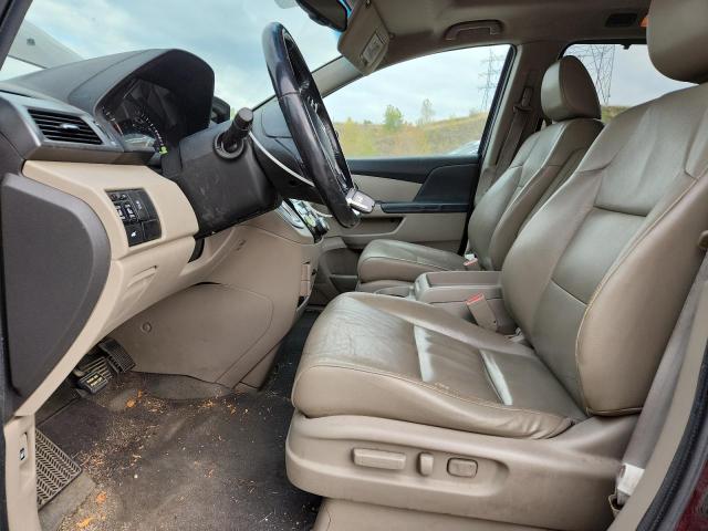 5FNRL5H60BB055685 - 2011 HONDA ODYSSEY EXL MAROON photo 7