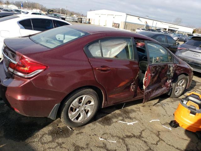 2HGFB2F56EH504592 - 2014 HONDA CIVIC LX BURGUNDY photo 3