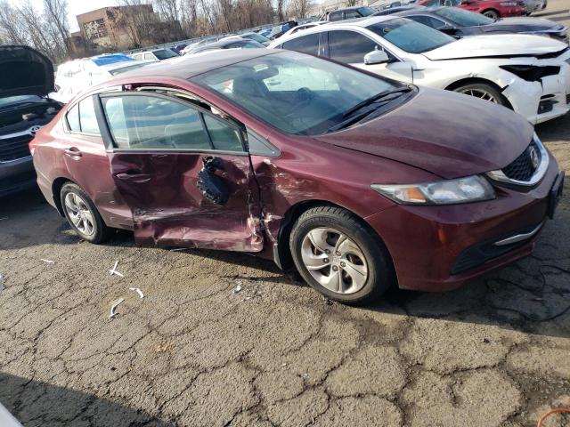 2HGFB2F56EH504592 - 2014 HONDA CIVIC LX BURGUNDY photo 4