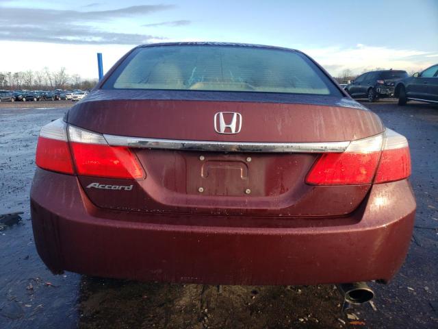 1HGCR2F37FA062449 - 2015 HONDA ACCORD LX BURGUNDY photo 6