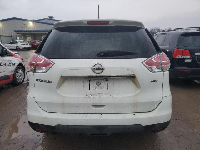 KNMAT2MV9GP670807 - 2016 NISSAN ROGUE S WHITE photo 6