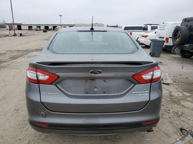 3FA6P0RU5ER351284 - 2014 FORD FUSION TITANIUM HEV BLACK photo 6