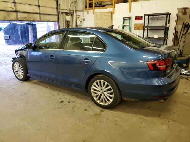 3VWL07AJ5GM232160 - 2016 VOLKSWAGEN JETTA SEL BLUE photo 2