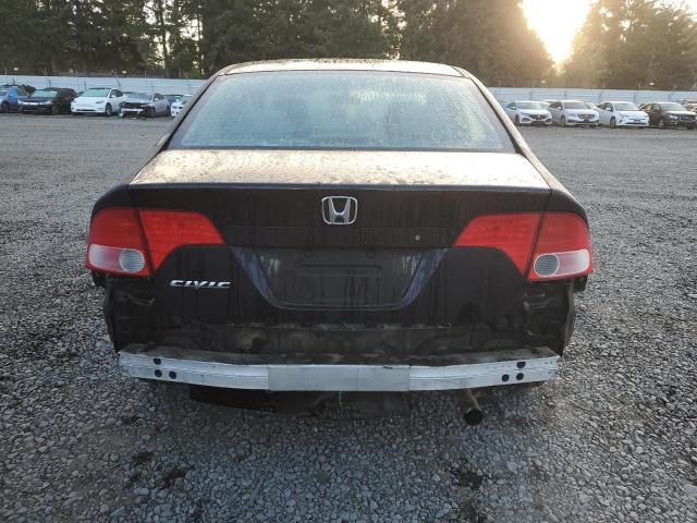 1HGFA16598L056515 - 2008 HONDA CIVIC LX შავი ფოტო 6