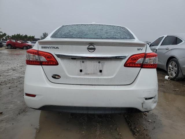 3N1AB7AP1FY257625 - 2015 NISSAN SENTRA S WHITE photo 6