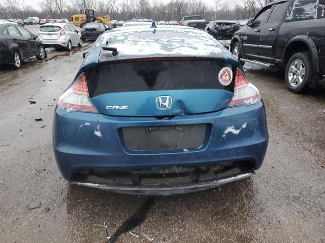 JHMZF1C68BS011765 - 2011 HONDA CR-Z EX TEAL photo 6