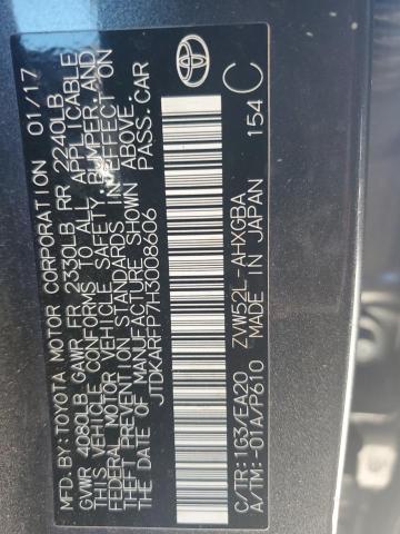 JTDKARFP7H3008606 - 2017 TOYOTA PRIUS PRIM 石墨色 照片 13