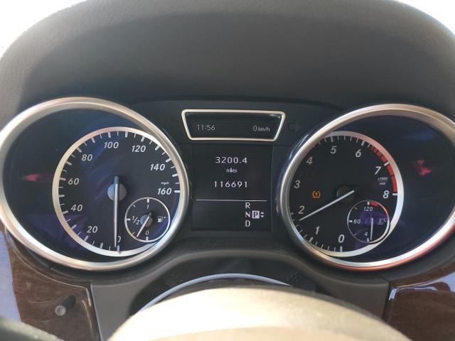 4JGDA5HB4CA031277 - 2012 MERCEDES-BENZ ML 350 4MATIC BLACK photo 9