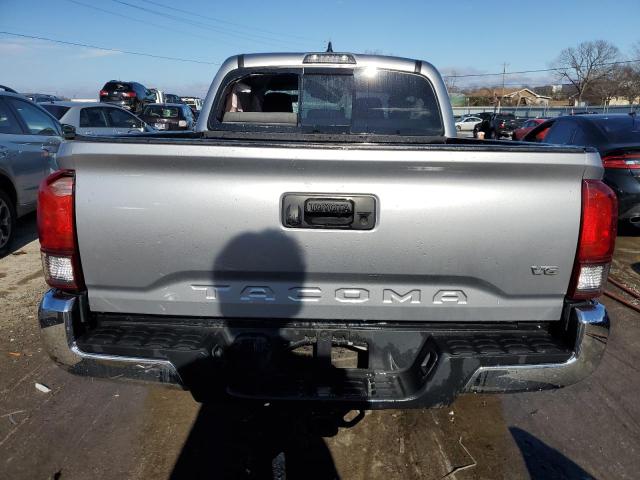 5TFAZ5CN2KX077722 - 2019 TOYOTA TACOMA DOUBLE CAB SILVER photo 6