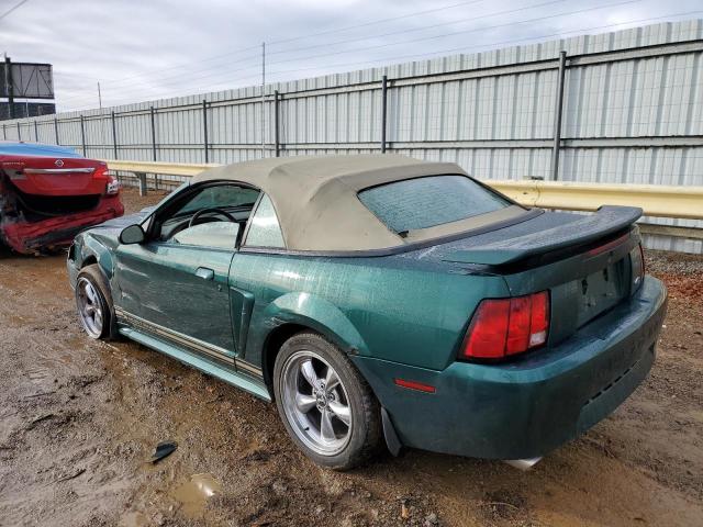 1FAFP444X1F181252 - 2001 FORD MUSTANG GREEN photo 2