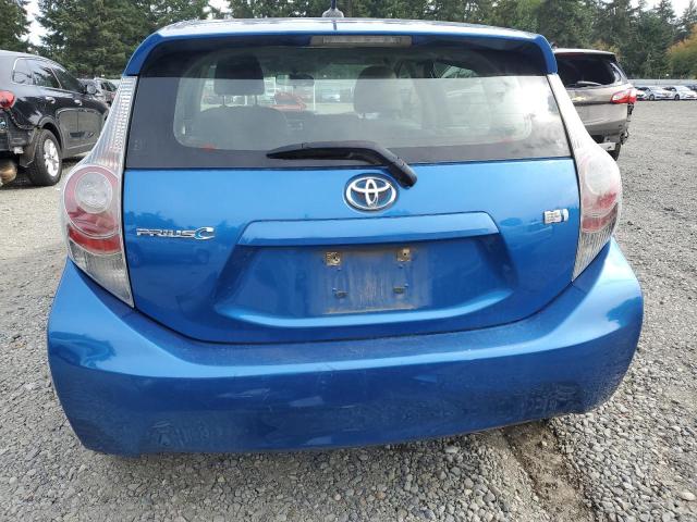 JTDKDTB35D1529174 - 2013 TOYOTA PRIUS C BLUE photo 6
