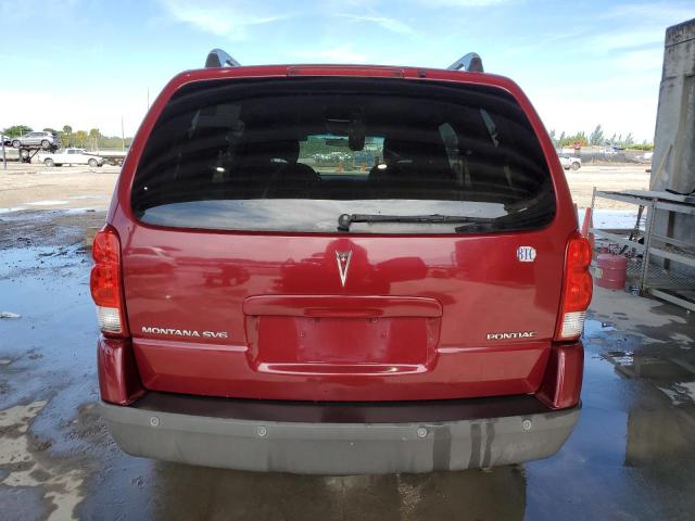 1GMDV33L25D164209 - 2005 PONTIAC MONTANA SV6 BURGUNDY photo 6