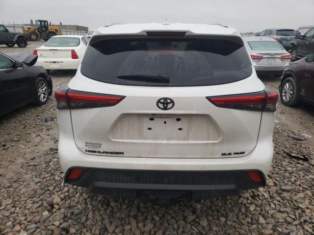 5TDHZRBHXNS226714 - 2022 TOYOTA HIGHLANDER XLE WHITE photo 6