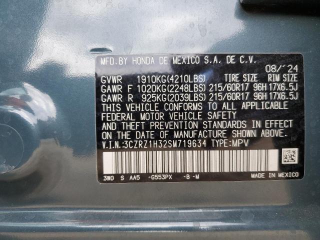 3CZRZ1H32SM719634 - 2025 HONDA HR-V LX ნაცრისფერი ფოტო 13