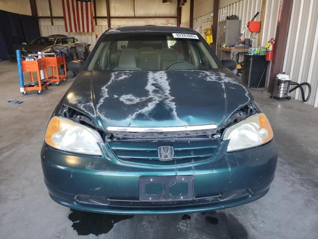 2HGES16572H513691 - 2002 HONDA CIVIC LX GREEN photo 5