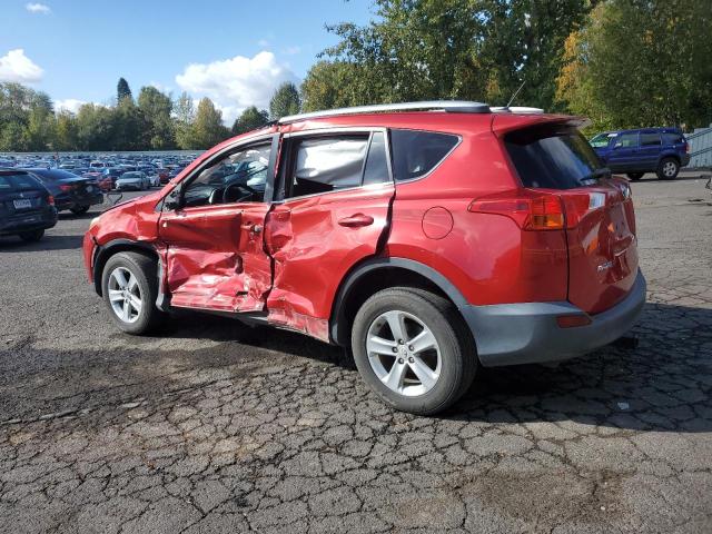 2T3RFREV0DW040384 - 2013 TOYOTA RAV4 XLE Czerwony zdjęcie 2