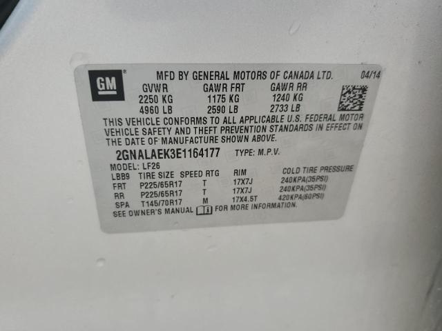 2GNALAEK3E1164177 - 2014 CHEVROLET EQUINOX LS SILVER photo 13