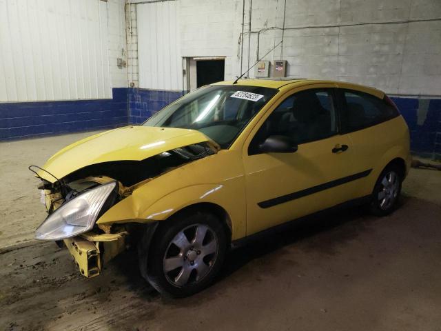 3FAHP31341R191583 - 2001 FORD FOCUS ZX3 YELLOW photo 1