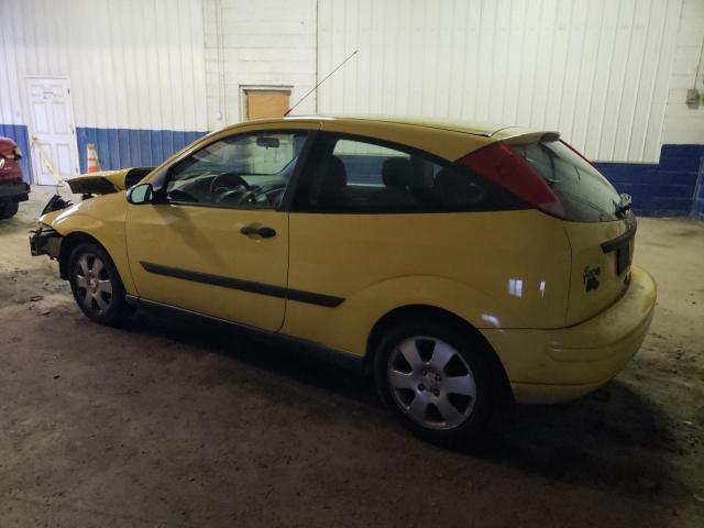 3FAHP31341R191583 - 2001 FORD FOCUS ZX3 YELLOW photo 2