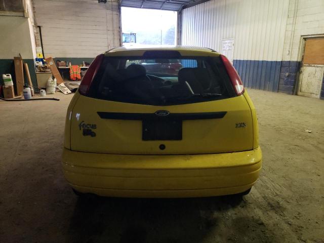 3FAHP31341R191583 - 2001 FORD FOCUS ZX3 YELLOW photo 6