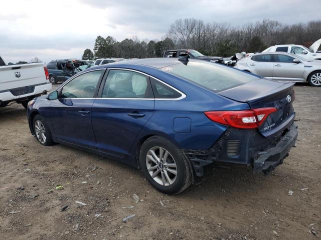 5NPE24AFXGH355748 - 2016 HYUNDAI SONATA SE BLUE photo 2