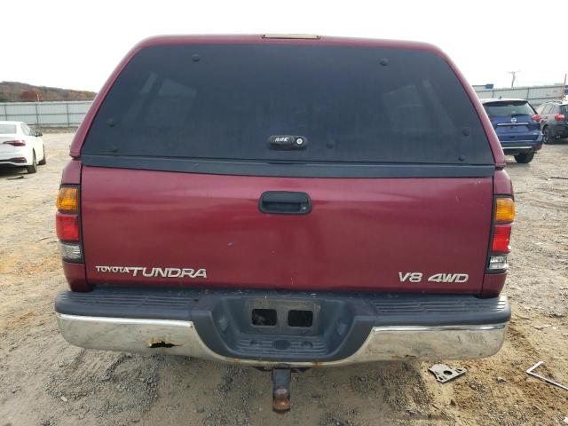 5TBBT4416YS123961 - 2000 TOYOTA TUNDRA ACCESS CAB წითელი ფოტო 6