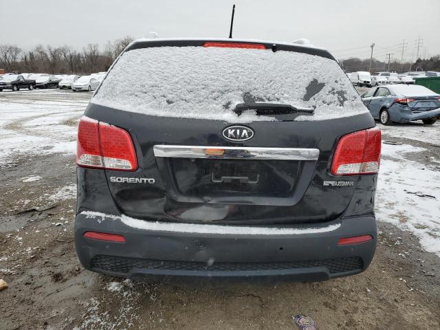 5XYKTCA68DG387675 - 2013 KIA SORENTO LX BLACK photo 6