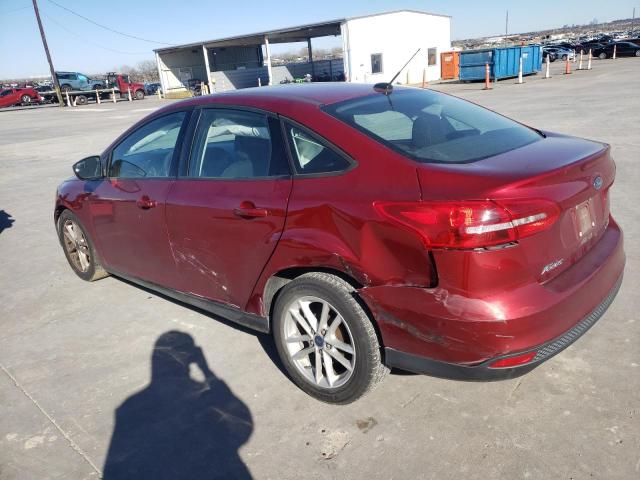 1FADP3F22GL335962 - 2016 FORD FOCUS SE RED photo 2