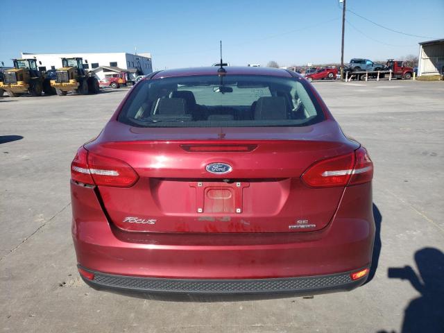 1FADP3F22GL335962 - 2016 FORD FOCUS SE RED photo 6