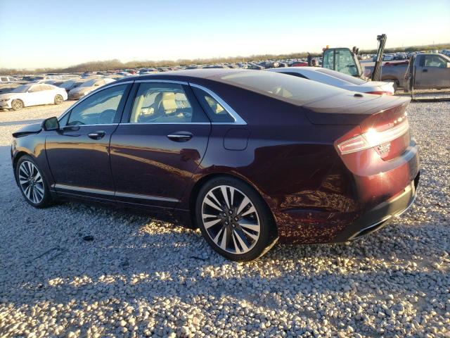 3LN6L5MU4JR629057 - 2018 LINCOLN MKZ HYBRID RESERVE MAROON photo 2