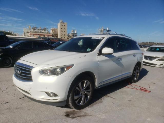 5N1AL0MN0DC324440 - 2013 INFINITI JX35 WHITE photo 1