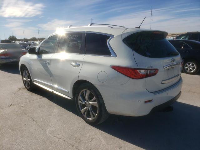 5N1AL0MN0DC324440 - 2013 INFINITI JX35 WHITE photo 2