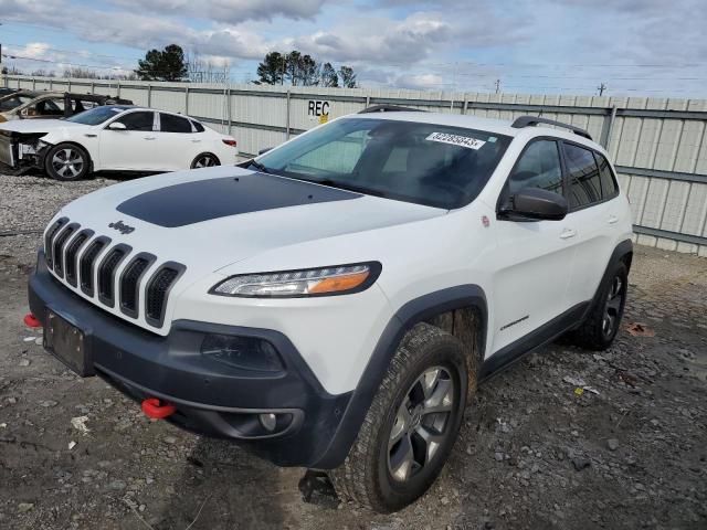 1C4PJMBS1EW172995 - 2014 JEEP CHEROKEE TRAILHAWK WHITE photo 1