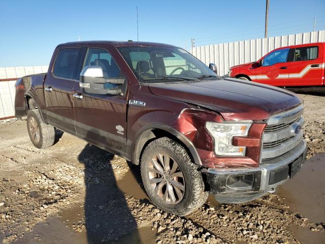 1FTEW1EGXGFB51645 - 2016 FORD F150 SUPERCREW MAROON photo 4