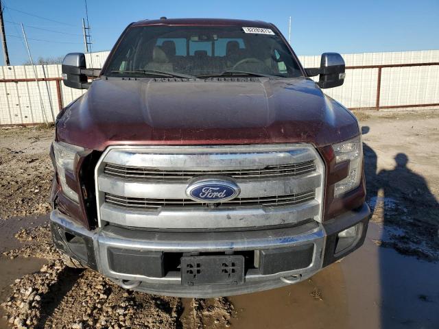 1FTEW1EGXGFB51645 - 2016 FORD F150 SUPERCREW MAROON photo 5