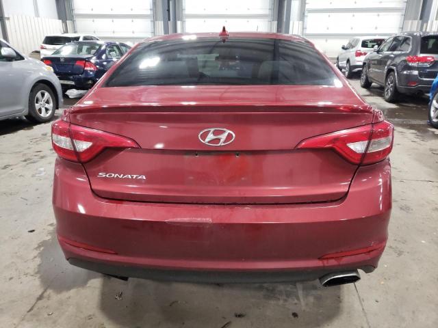 5NPE24AF5FH191355 - 2015 HYUNDAI SONATA SE RED photo 6