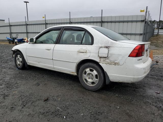 JHMES95633S030053 - 2003 HONDA CIVIC HYBRID WHITE photo 2