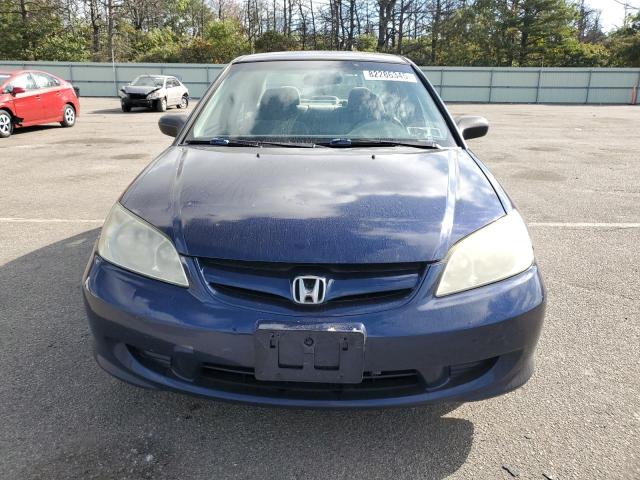 2HGES16535H605417 - 2005 HONDA CIVIC LX Mavi foto 5