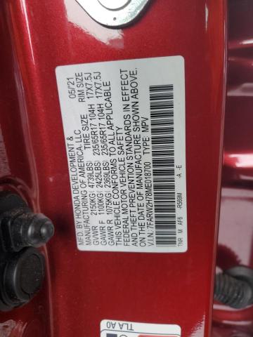 7FARW2H78ME018700 - 2021 HONDA CR-V SE RED photo 13