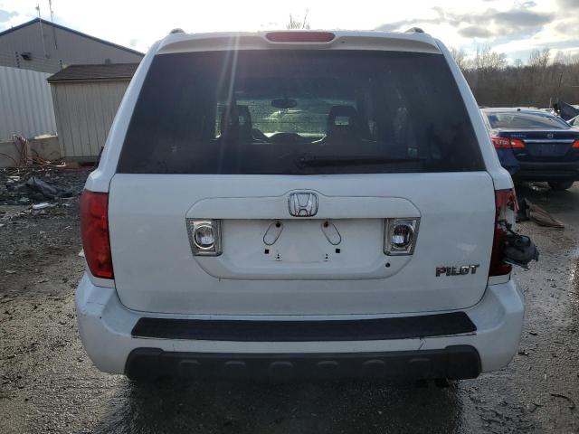 2HKYF18583H622067 - 2003 HONDA PILOT EXL WHITE photo 6