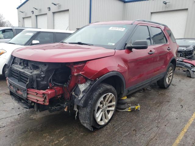 1FM5K7B82HGA11382 - 2017 FORD EXPLORER RED photo 1