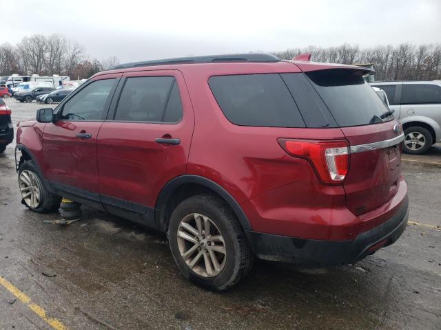 1FM5K7B82HGA11382 - 2017 FORD EXPLORER RED photo 2