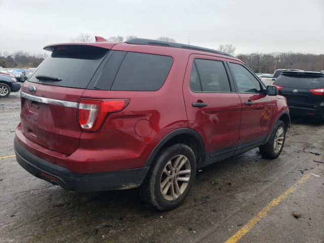 1FM5K7B82HGA11382 - 2017 FORD EXPLORER RED photo 3